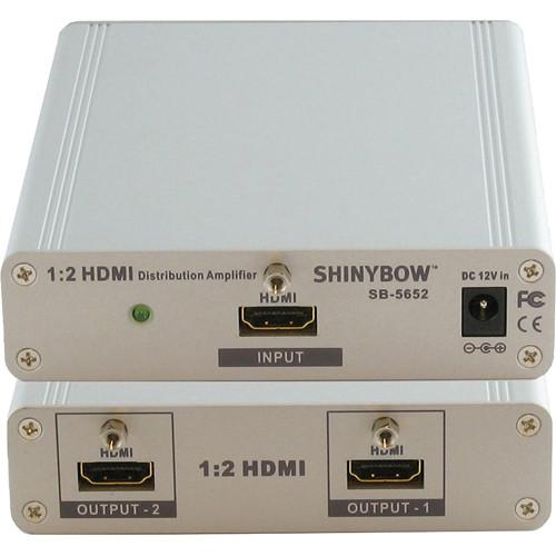 Shinybow SB-5652 1x2 HDMI Distribution Amplifier SB-5652, Shinybow, SB-5652, 1x2, HDMI, Distribution, Amplifier, SB-5652,