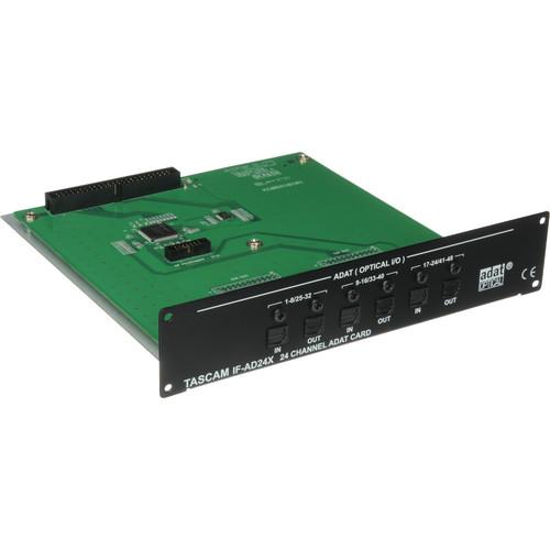 Tascam IF-AD24 - ADAT Optical 24-Channel I/O Card IF-AD24X, Tascam, IF-AD24, ADAT, Optical, 24-Channel, I/O, Card, IF-AD24X,