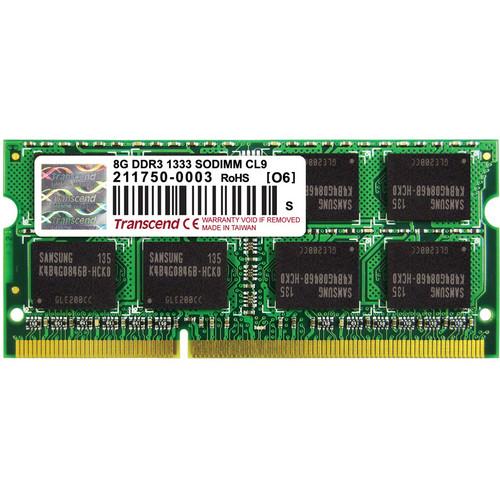Transcend 8 GB DDR3 1600 SO-DIMM Memory Module TS1GSK64V6H