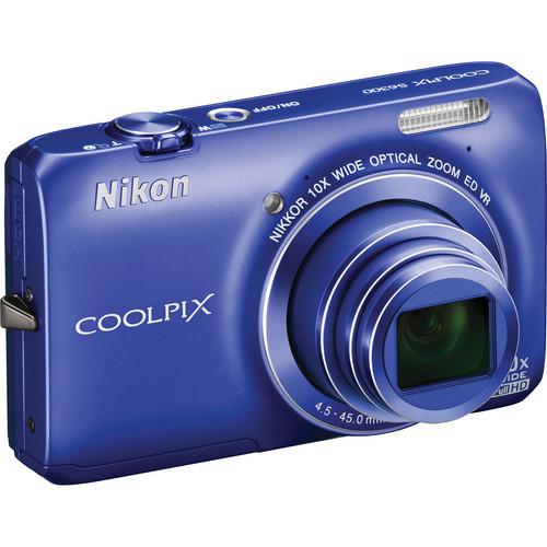 Used Nikon Coolpix S6300 Digital Camera (Blue) 26302B, Used, Nikon, Coolpix, S6300, Digital, Camera, Blue, 26302B,