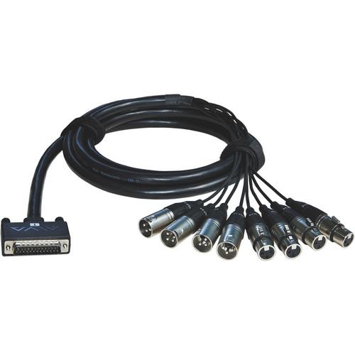 ALVA AES25-4M4F1 3.3' Digital Breakout Cable (Black) AES25-4M4F1