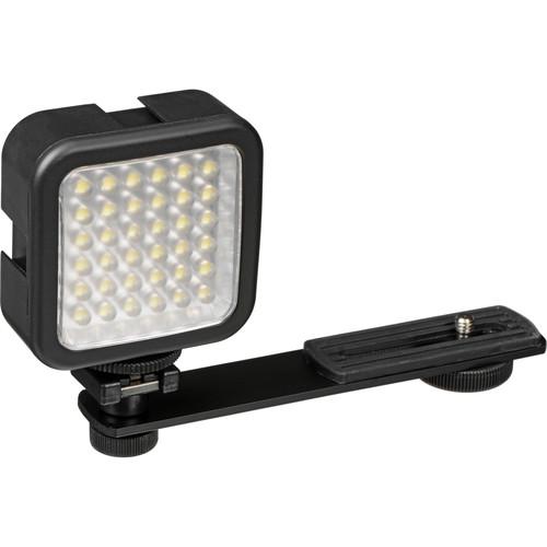 Bescor LED-40 On-Camera Light with Vello Multi-Function Ball