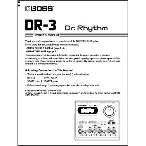 BOSS DVD Manual ONLY for DR-3 - DR. RHYTHM Drum Machine DR-3DVM, BOSS, DVD, Manual, ONLY, DR-3, DR., RHYTHM, Drum, Machine, DR-3DVM