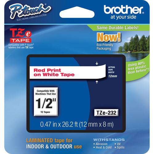 Brother TZe232 Laminated Tape for P-Touch Labelers TZE-232, Brother, TZe232, Laminated, Tape, P-Touch, Labelers, TZE-232,