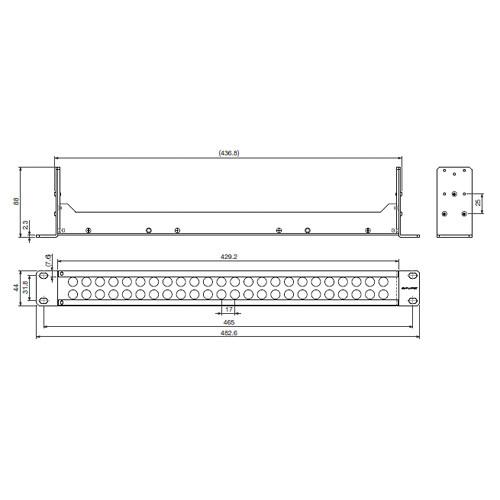 Canare VJ2-V26-2U Unloaded Video Jack Panel VJ2-V26-2U-BLK, Canare, VJ2-V26-2U, Unloaded, Video, Jack, Panel, VJ2-V26-2U-BLK,