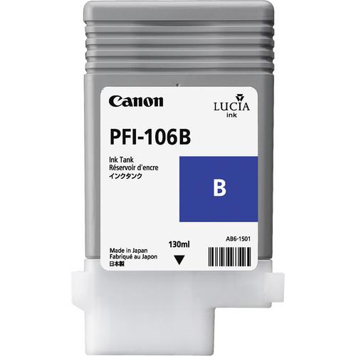 Canon PFI-106 Blue Ink Cartridge (130 ml) 6629B001AA, Canon, PFI-106, Blue, Ink, Cartridge, 130, ml, 6629B001AA,
