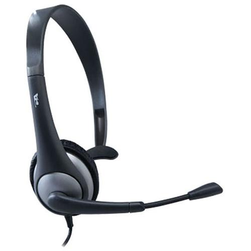 Cyber Acoustics AC-104 Monaural PC Headset with Microphone, Cyber, Acoustics, AC-104, Monaural, PC, Headset, with, Microphone