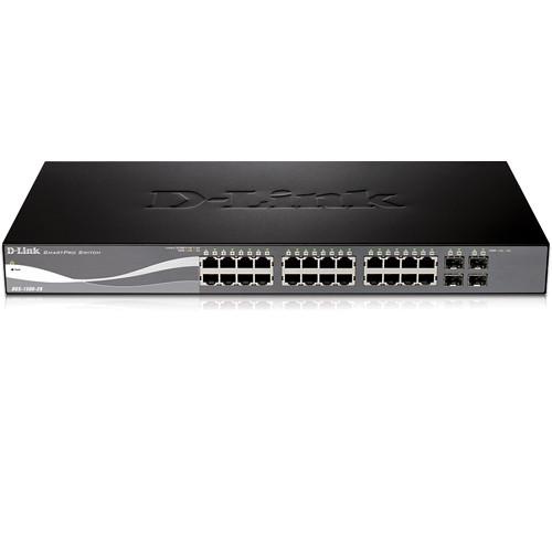 D-Link SmartPro 24 Port Gigabit Ethernet Switch with 4 DGS150028, D-Link, SmartPro, 24, Port, Gigabit, Ethernet, Switch, with, 4, DGS150028