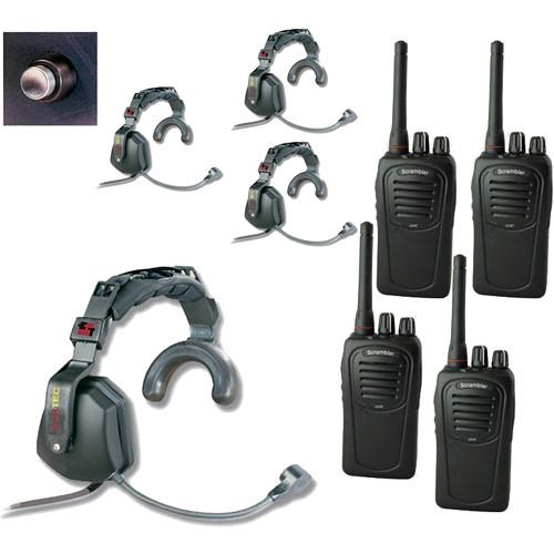 Eartec 4-User SC-1000 2-Way Radio with Ultra Single USSC4000SH
