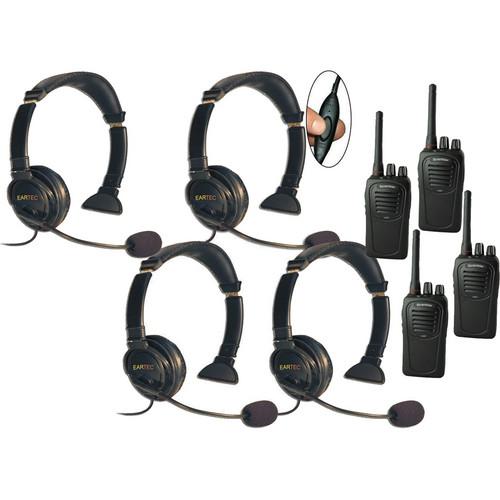 Eartec 4-User SC-1000 Two-Way Radio System with Lazer LZSC4000IL