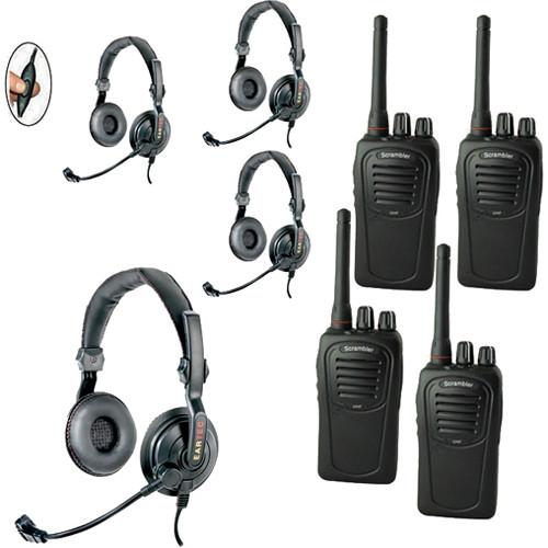 Eartec 4-User SC-1000 Two-Way Radio with Slimline SDSC4000IL