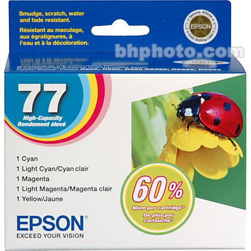 Epson Epson 77 High Capacity Claria Ink: Full Color T077920, Epson, Epson, 77, High, Capacity, Claria, Ink:, Full, Color, T077920,