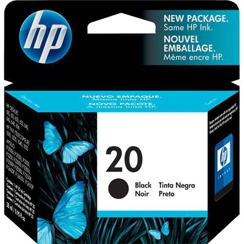 HP  20 Black Inkjet Print Cartridge C6614D