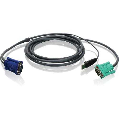 IOGEAR 10' (3.04 m) USB/VGA Bonded KVM Cable G2L5203UTAA, IOGEAR, 10', 3.04, m, USB/VGA, Bonded, KVM, Cable, G2L5203UTAA,
