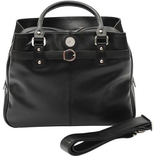 Jill-E Designs Laptop Career Bag - Black Leather 373595