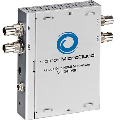 Matrox MicroQuad SDI to HDMI Multiviewer for 3G / HD / SD MQUAD, Matrox, MicroQuad, SDI, to, HDMI, Multiviewer, 3G, /, HD, /, SD, MQUAD