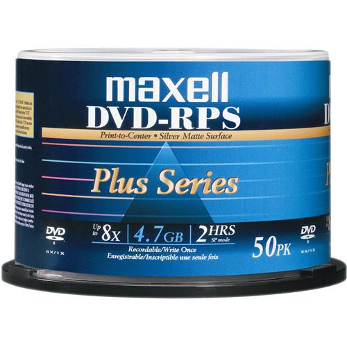 Maxell DVD-R Inkjet Printable Matte Silver Recordable 635080