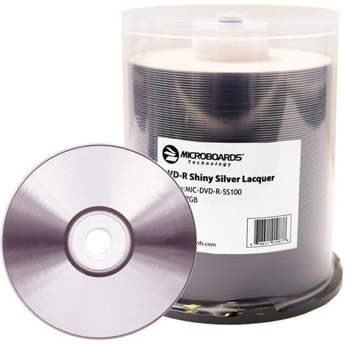 Microboards Shiny Silver DVD-R 16x (100 Pk) MIC-DVD-R-SS100