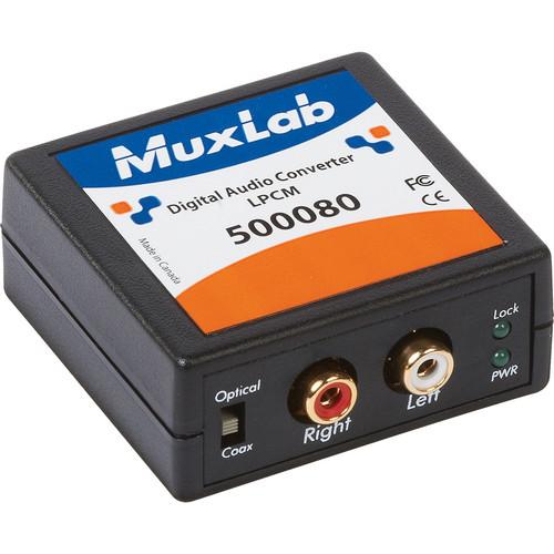 MuxLab 500080 LPCM Digital to Analog Converter 500080, MuxLab, 500080, LPCM, Digital, to, Analog, Converter, 500080,
