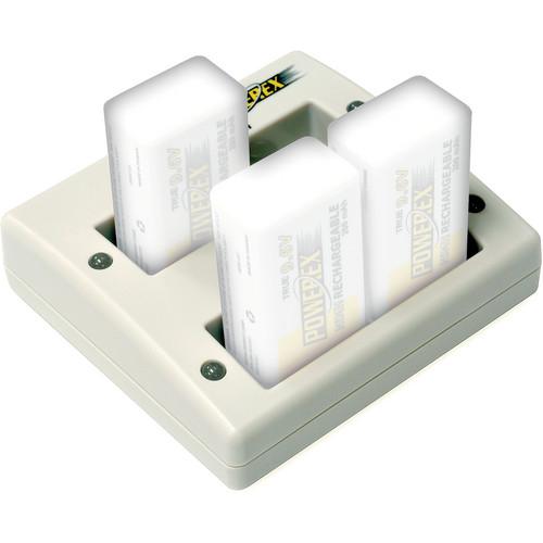 Powerex MH-C490F Stealth Two-Hour Compact 4-Bank 9V MH-C490F-DCW, Powerex, MH-C490F, Stealth, Two-Hour, Compact, 4-Bank, 9V, MH-C490F-DCW