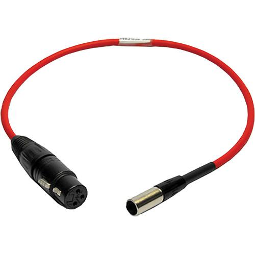 PSC 3-Pin XLR Female to TA3M Red Camera Audio Input FPSC1097, PSC, 3-Pin, XLR, Female, to, TA3M, Red, Camera, Audio, Input, FPSC1097,