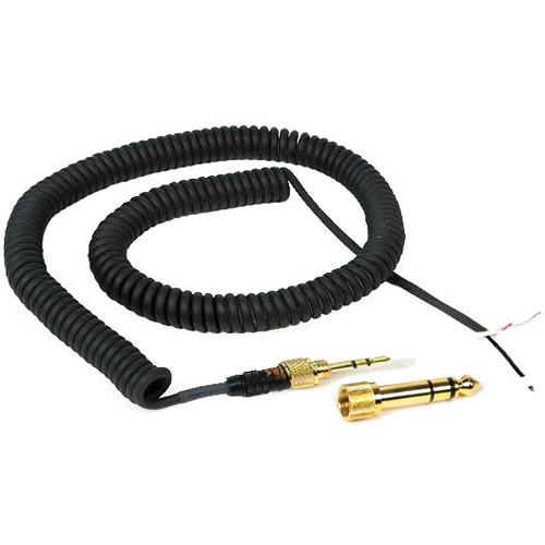 Remote Audio Replacement Coiled Cable for Sony MDR7506 7506CC