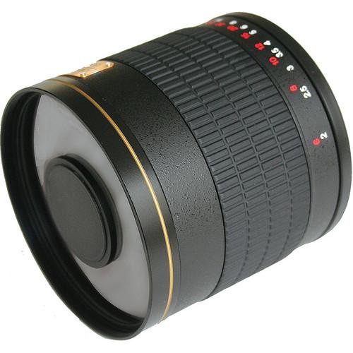 Rokinon 800mm f/8.0 Mirror T-Mount Lens (Black) with Nikon Lens