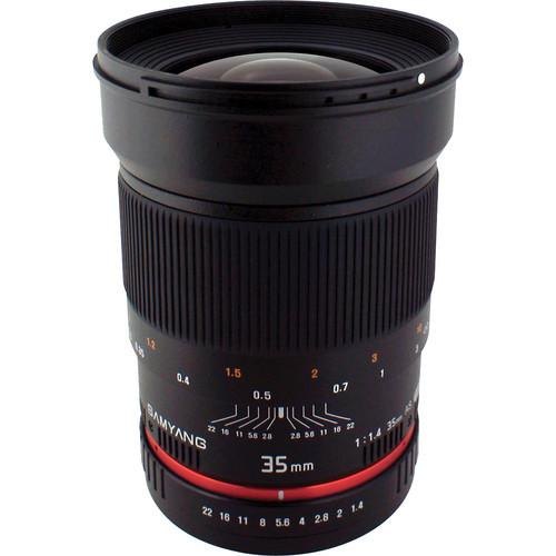 Samyang 35mm f/1.4 AS UMC Lens for Nikon F (AE Chip) SY35MAE-N, Samyang, 35mm, f/1.4, AS, UMC, Lens, Nikon, F, AE, Chip, SY35MAE-N