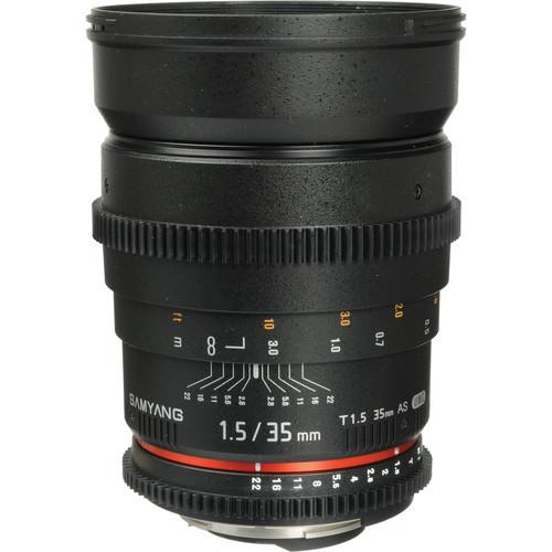 Samyang  35mm T1.5 Cine Lens for Nikon F SYCV35-N, Samyang, 35mm, T1.5, Cine, Lens, Nikon, F, SYCV35-N, Video