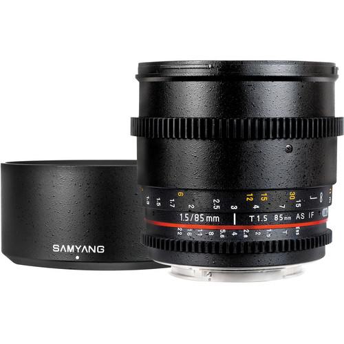Samyang 85mm T1.5 Cine Lens for Canon EF SYCV85MC, Samyang, 85mm, T1.5, Cine, Lens, Canon, EF, SYCV85MC,