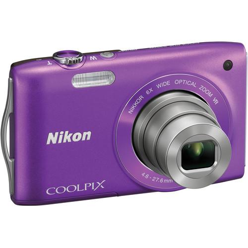 Used Nikon Coolpix S3300 Digital Camera (Purple) 26312B