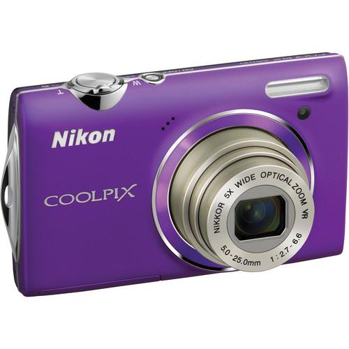 Used Nikon CoolPix S5100 Compact Digital Camera (Purple) 26224B, Used, Nikon, CoolPix, S5100, Compact, Digital, Camera, Purple, 26224B