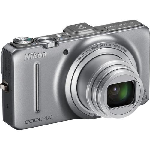 Used Nikon Coolpix S9300 Digital Camera (Silver) 26314B