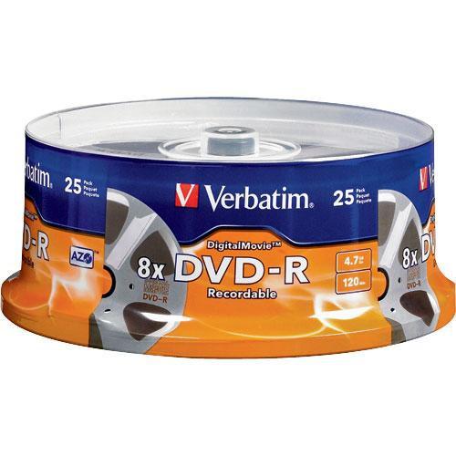 Verbatim  DigitalMovie DVD-R 4.7GB (25) 94866, Verbatim, DigitalMovie, DVD-R, 4.7GB, 25, 94866, Video