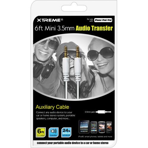 Xtreme Cables 3.5mm Mini Audio Transfer Cable (6') 50602, Xtreme, Cables, 3.5mm, Mini, Audio, Transfer, Cable, 6', 50602,