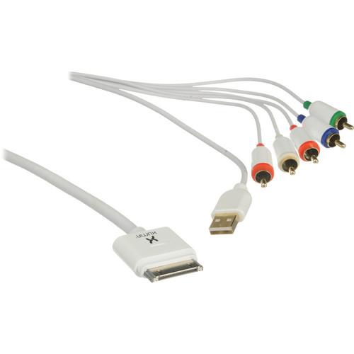 Xuma Component AV Cable with USB 30-Pin Charge & IP-CAB-COMP