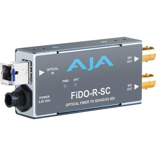 AJA FiDO Single Channel SC Fiber to 3G-SDI Mini FIDO-R-SC