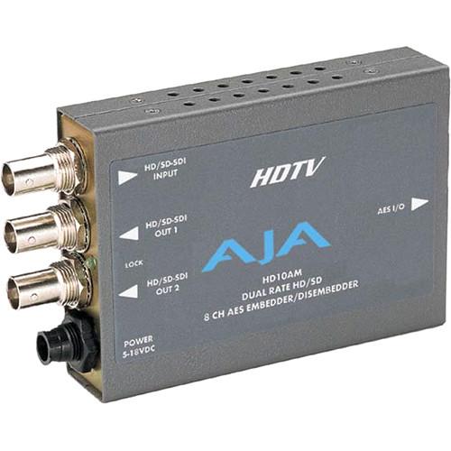 AJA HD/SD 8 Channel AES Embedder/Disembedder HD10AM
