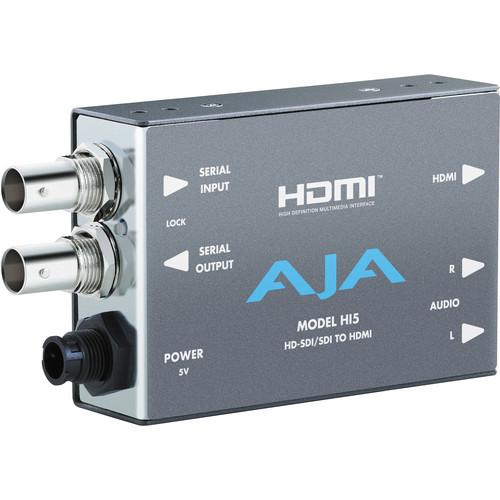 AJA HD/SD-SDI to HDMI Video and Audio Converter with DWP HI5, AJA, HD/SD-SDI, to, HDMI, Video, Audio, Converter, with, DWP, HI5,