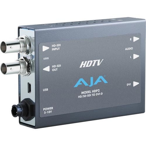 AJA HDP2 HD/SD-SDI to DVI-D Video and Audio Converter HDP2