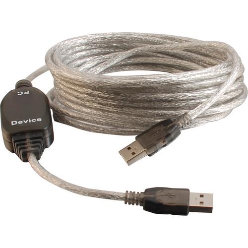 C2G 16.40' (5m) USB 2.0 A Male to A Male Active Extension 39997, C2G, 16.40', 5m, USB, 2.0, A, Male, to, A, Male, Active, Extension, 39997