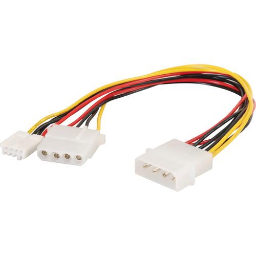 C2G 4-pin Molex (LP4) Male to 4-pin Floppy Power Male and 03164