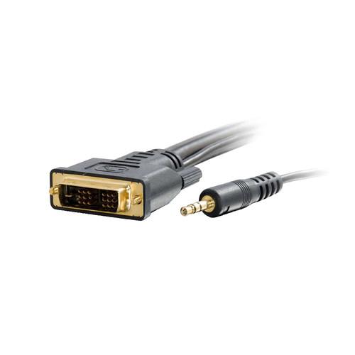 C2G Pro Series Single Link DVI-D and 35mm A/V Male to Male 41244, C2G, Pro, Series, Single, Link, DVI-D, 35mm, A/V, Male, to, Male, 41244