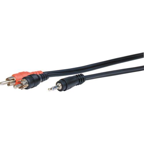Comprehensive 10' Stereo 3.5mm Male to Dual RCA MPS-2PP-10ST