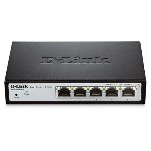 D-Link DGS-1100-05 EasySmart 5-Port Gigabit Switch DGS1100-05