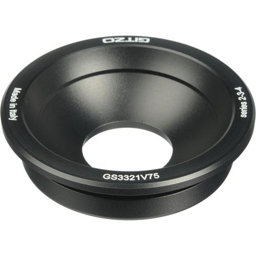 Gitzo SYSTEMATIC 75mm Bowl Head Adapter for Series 2, GS3321V75
