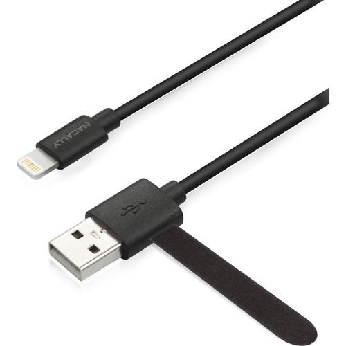 Macally Lightning to USB Cable (Black, 6') MISYNCABLEL6, Macally, Lightning, to, USB, Cable, Black, 6', MISYNCABLEL6,