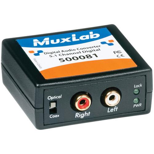 MuxLab 5.1-Channel Digital Audio Converter 500081, MuxLab, 5.1-Channel, Digital, Audio, Converter, 500081,