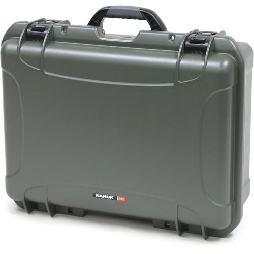 Nanuk 940 Case with Padded Dividers (Olive) 940-2006, Nanuk, 940, Case, with, Padded, Dividers, Olive, 940-2006,