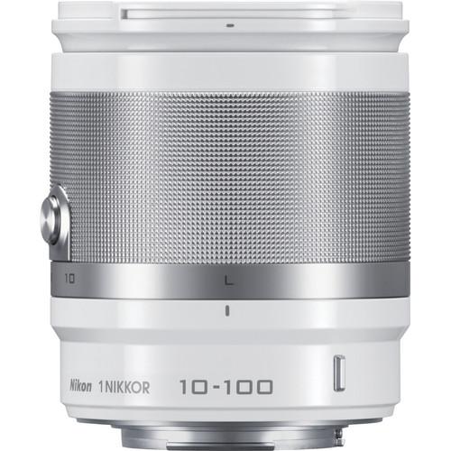 Nikon 1 NIKKOR 10-100mm f/4.0-5.6 VR Lens (White) 3327, Nikon, 1, NIKKOR, 10-100mm, f/4.0-5.6, VR, Lens, White, 3327,